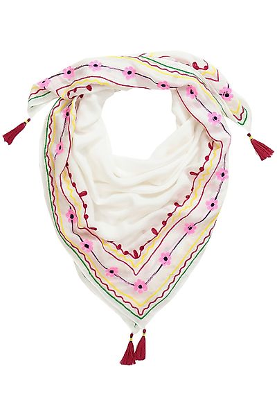 Ulla Popken Halstuch Schal Stickerei Blüten günstig online kaufen