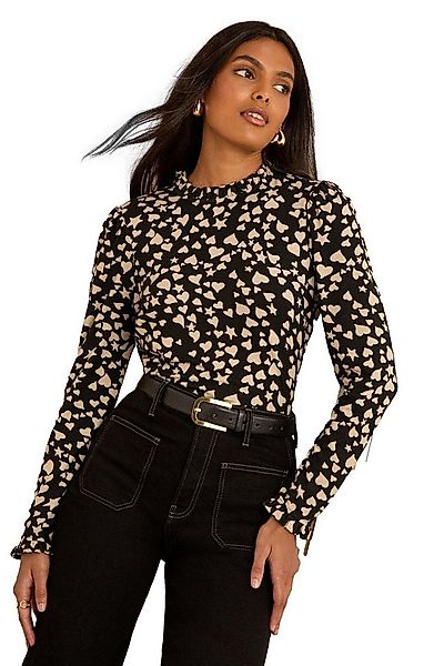 Love & Roses Langarmbluse Love & Roses Jersey-Oberteil mit Rüschen, Regular günstig online kaufen