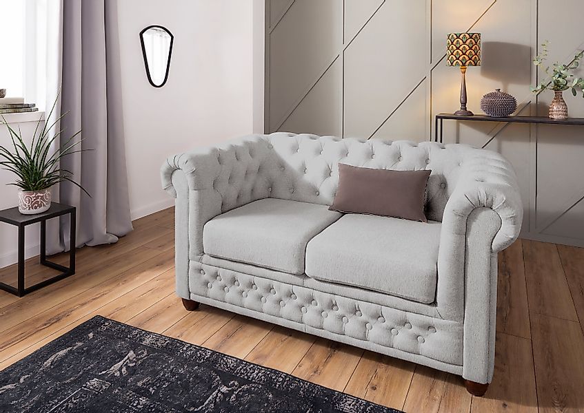 Home affaire Chesterfield-Sofa »New Castle« mit hochwertiger Knopfheftung i günstig online kaufen