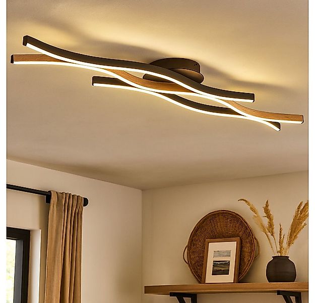 GLOBO LIGHTING LED Deckenleuchte, LED-Leuchtmittel fest verbaut, Warmweiß, günstig online kaufen