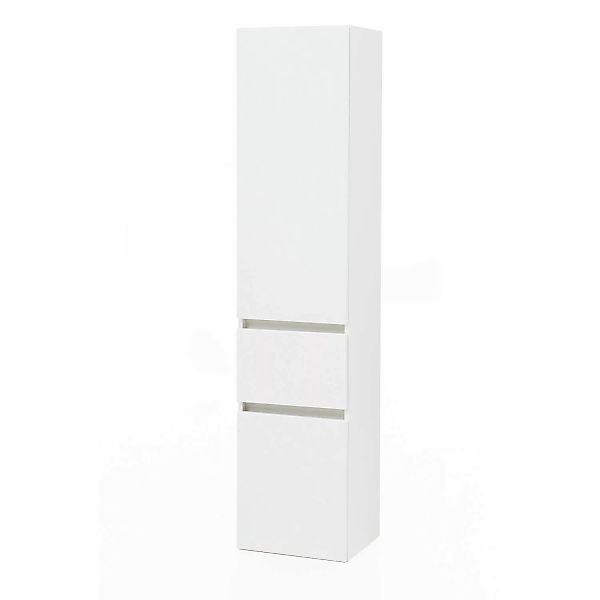 Held Möbel Hochschrank Salerno 40 cm matt Weiß-Weiß günstig online kaufen