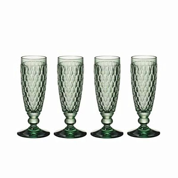 Villeroy & Boch Boston Coloured Sektglas 145 ml grün 4er Set Sektgläser günstig online kaufen