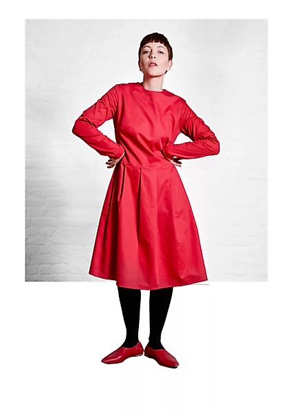 Dress Eve, Red - Damenkleid Aus Bio-baumwolle günstig online kaufen