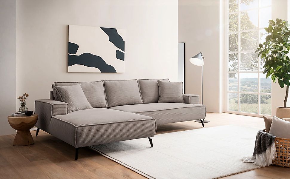 andas Ecksofa "TVINNU, L-Form in Cord, Sofa", wahlweise Recamiere rechts/li günstig online kaufen