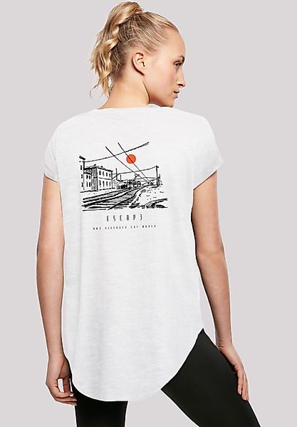 F4NT4STIC T-Shirt "Escape Discover the World Town Train Station" Premium Qu günstig online kaufen