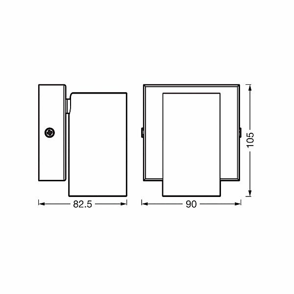 OSRAM Wandstrahler OCTAGON, weiß, 1-flg., GU10-LED 927 dim günstig online kaufen