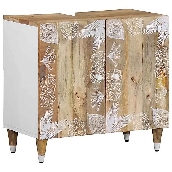 vidaXL Waschbeckenunterschrank 62x33x58 cm Massivholz Mango 4018683 günstig online kaufen