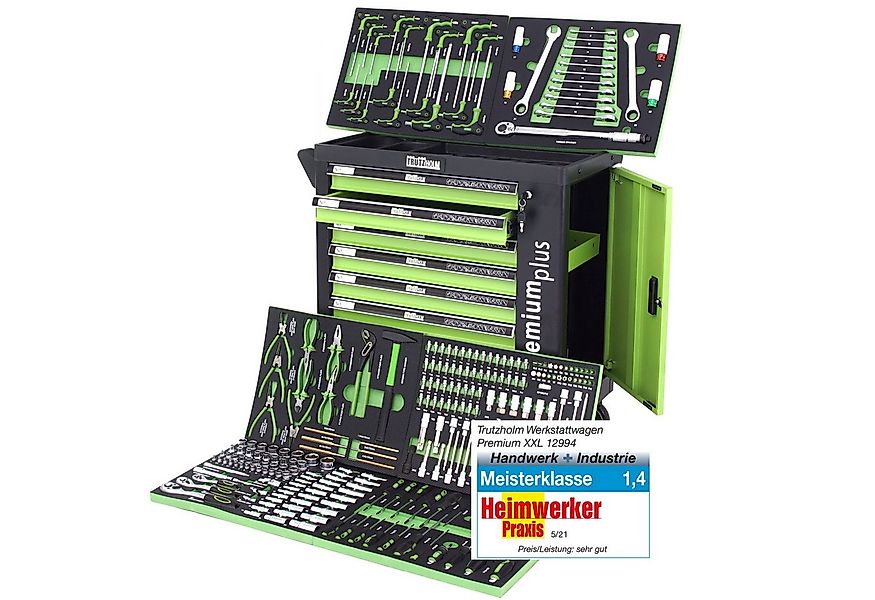 TRUTZHOLM Werkstattwagen Premium bestückt 254tlg. Chrom Werkzeug Softclose günstig online kaufen