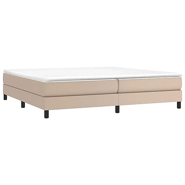 vidaXL Boxspringbettgestell Cappuccino-Braun 200x200 cm Kunstleder 3120723 günstig online kaufen