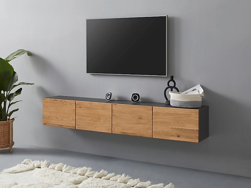 VOGL Möbelfabrik Lowboard "1237" Breite 184 cm, hängend und stehend, Front günstig online kaufen