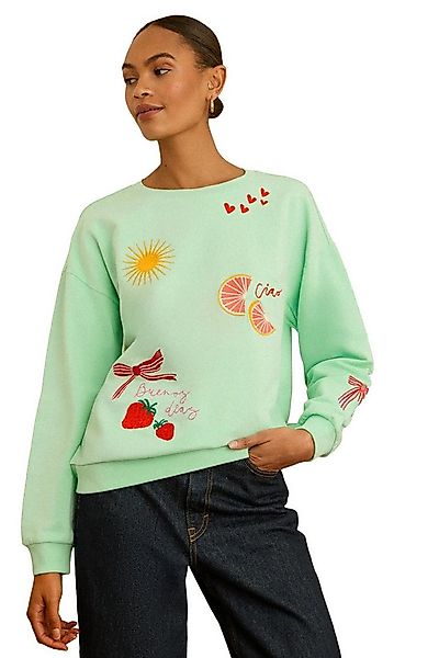 Love & Roses Sweatshirt Love & Roses Sweatshirt mit Verzierung, Regular (1- günstig online kaufen