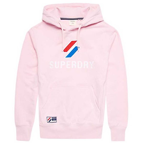 Superdry Code Logo Apq 2 Hood Pullover M Roseate Pink günstig online kaufen