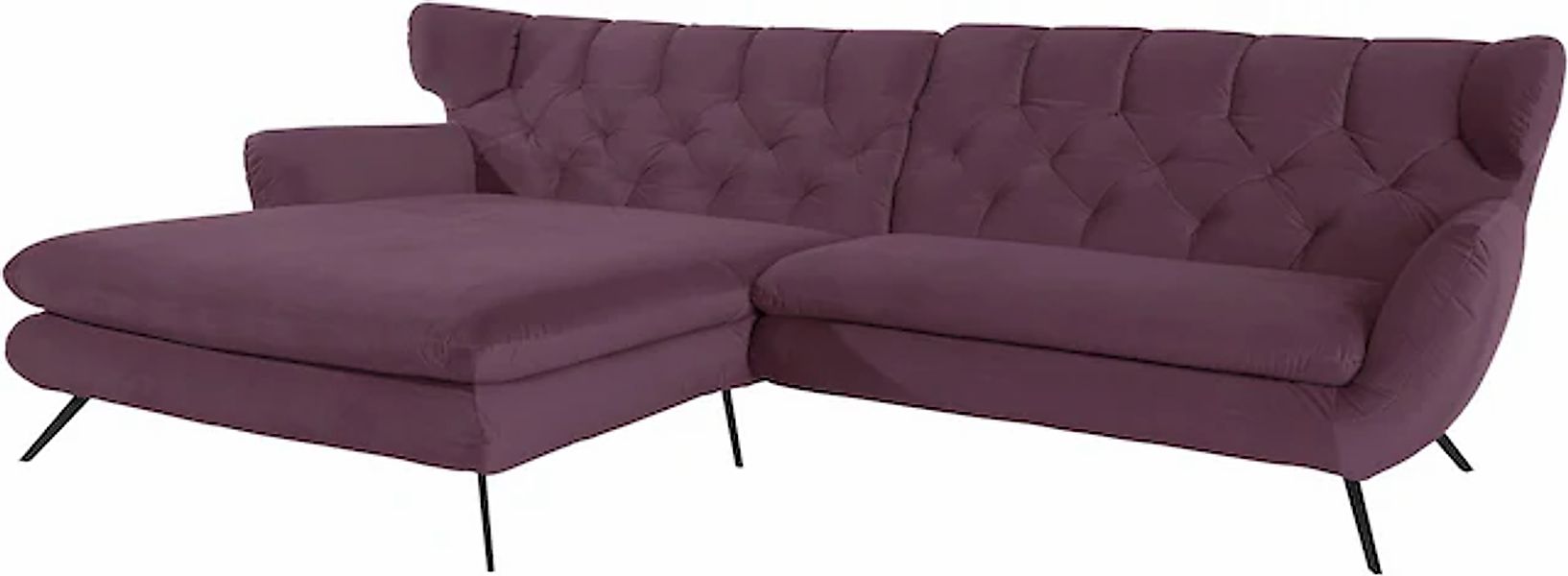 3C Candy Ecksofa Beatrice Designsofa in moderner Retrooptik, bequem und ext günstig online kaufen