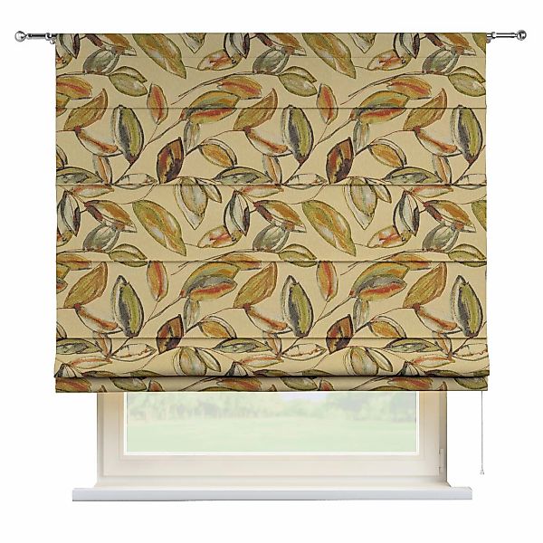 Dekoria Raffrollo Torino, beige-braun-grün, 120 x 170 cm günstig online kaufen