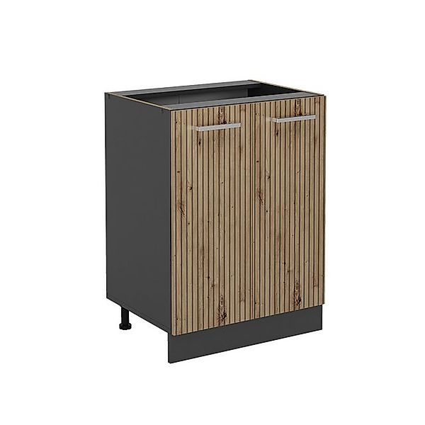 Vicco Küchenunterschrank R-Line Artisan-Eiche/Anthrazit 60 cm ohne Arbeitsp günstig online kaufen