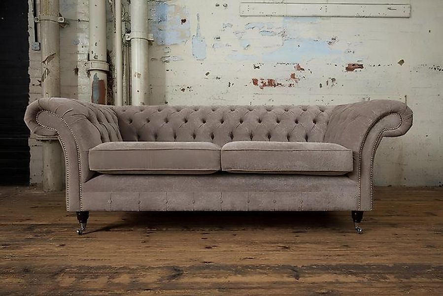 Xlmoebel Sofa Hochwertiges Textil-Sofa Chesterfield Couch in Luxusausführun günstig online kaufen