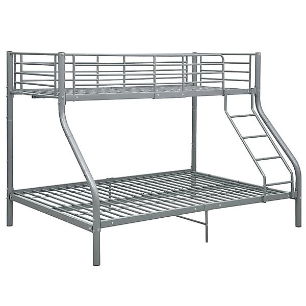 Etagenbettgestell Grau Metall 140x200 Cm/90x200 Cm günstig online kaufen