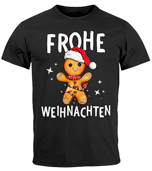 MoonWorks Print-Shirt Herren T-Shirt Frohe Weihnachten günstig online kaufen