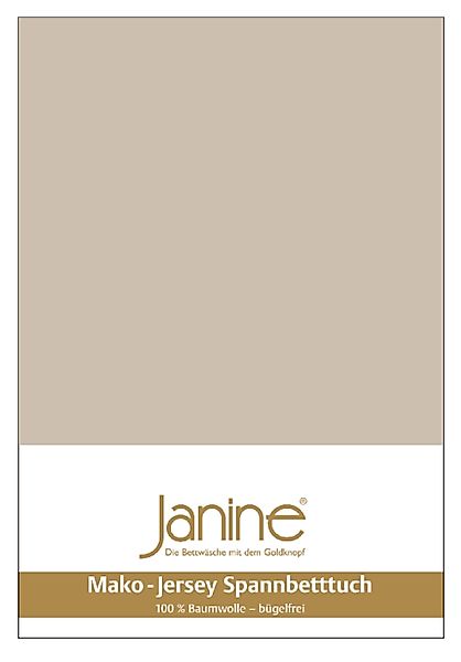 Janine Spannbettlaken "MAKO-FEINJERSEY 5007" aus 100% Baumwolle, für Matrat günstig online kaufen