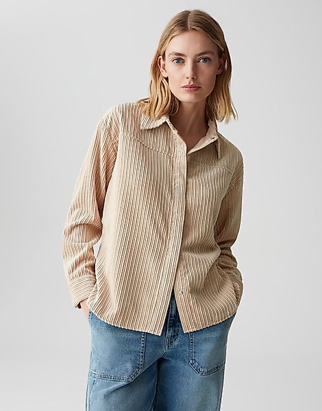 OPUS Langarmbluse FLANKY aus weichem Cord günstig online kaufen