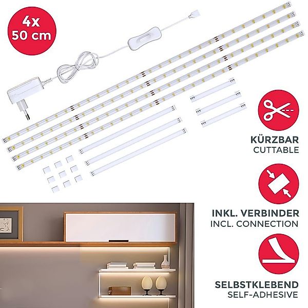 B.K.Licht Schrankleuchte LED Strip Unterbauleuchte 4.000K günstig online kaufen