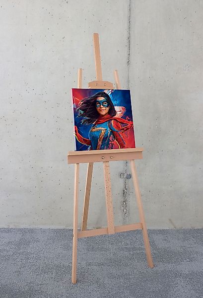 Komar Leinwandbild "Miss Marvel - Größe 40 x 40 cm" Disney 40 x 40 cm (Brei günstig online kaufen