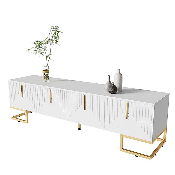 Sweiko Lowboard TV-Möbel,TV-Schrank,TV-Ständer,Fernsehtisch,TV Board (mit 4 günstig online kaufen