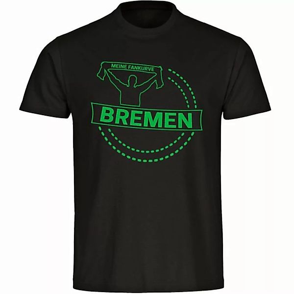 multifanshop T-Shirt Herren Bremen - Meine Fankurve - Männer günstig online kaufen