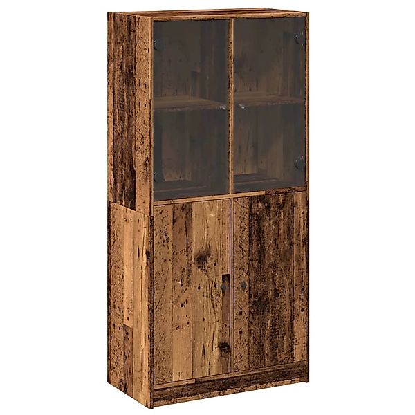 vidaXL Highboard mit Türen Altholz-Optik 68x37x142 cm Holzwerkstoff 3318722 günstig online kaufen