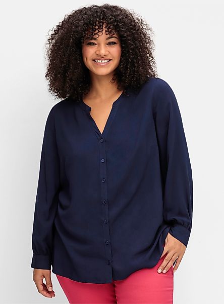 Sheego Klassische Bluse Longbluse günstig online kaufen