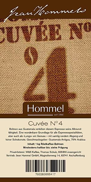 Kaffee Cuvee Nr. 4 1000g günstig online kaufen
