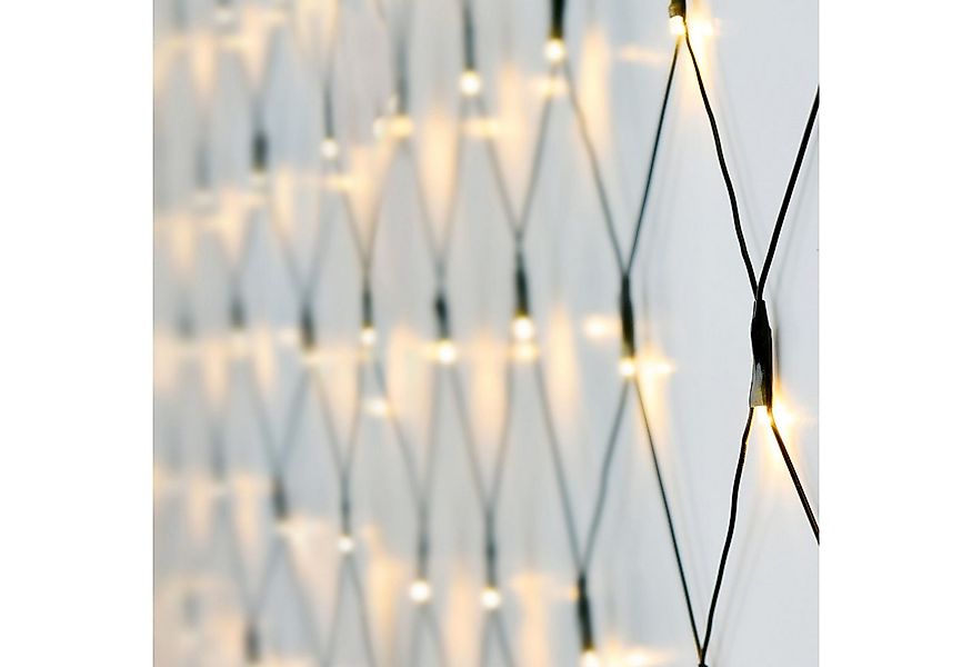 Spetebo LED-Lichternetz LED Lichternetz 1,5 m / 100 LED - Batterie, 100-fla günstig online kaufen