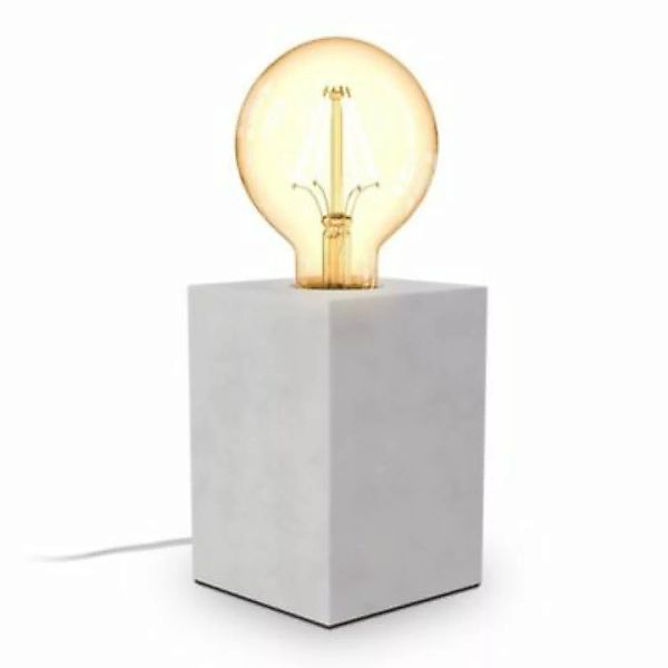 B.K.Licht Tischleuchte Beton E27 LED Tischlampe grau Wohnzimmer Deko-Lampe günstig online kaufen