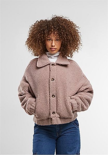 URBAN CLASSICS Kurzjacke Ladies Short Sherpa Button Jacket günstig online kaufen