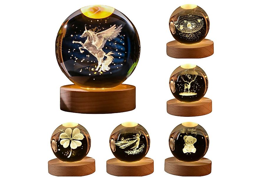 Little Lorien Nachtlicht Kristall 3D Nachtlicht für Kinder Mädchen und Jung günstig online kaufen