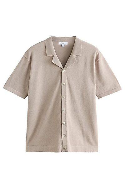 Next Kurzarmhemd Strick-Kurzarmhemd Regular Fit mit Kubakragen (1-tlg) günstig online kaufen