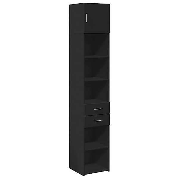 vidaXL Schrankmodule Hochschrank Schmal Schwarz 40x42,5x225 cm Holzwerkstof günstig online kaufen