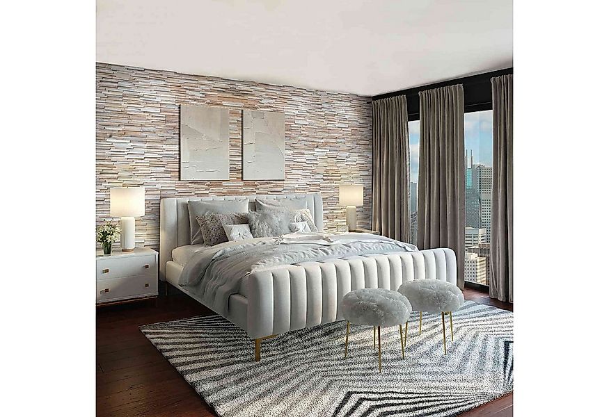 Casa Moro 3D Wandpaneel Holz Wandverkleidung Natural Ripple, BxL: 18,00x49, günstig online kaufen