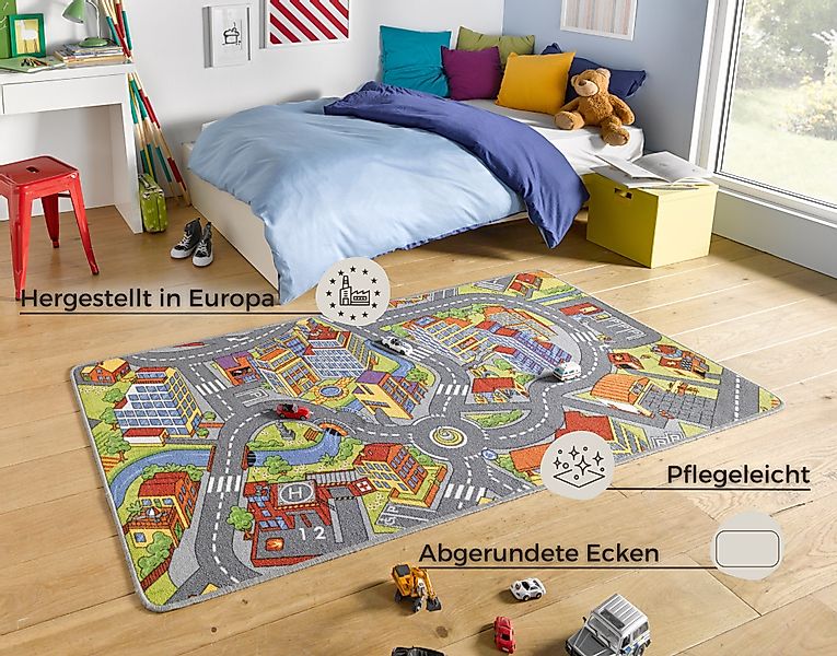 HANSE Home Kinderteppich Smart City, rechteckig, günstig online kaufen
