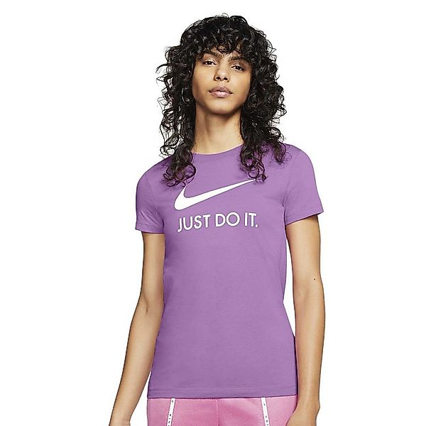 Nike Sportswear Just Do It Kurzärmeliges T-shirt S Violet Shock / White günstig online kaufen
