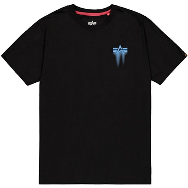 Alpha Industries  T-Shirt Spray Print T-Shirt - black günstig online kaufen