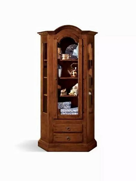 JVmoebel Vitrine Braun Vitrine Holz Luxus Glas Schrank Regal Wohnzimmer Möb günstig online kaufen