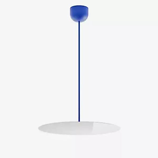 Luceplan Millimetro Pendelleuchte LED, blau/blau - H. 73 cm - ø50 - Dali günstig online kaufen