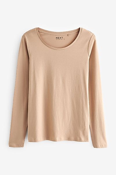Next Langarmshirt Langarm-Rundhalsoberteil aus 100 % Baumwolle günstig online kaufen