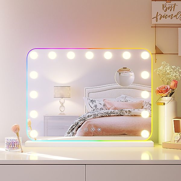 SONNI Schminkspiegel Kosmetikspiegel 15LED Schminkspiegel mit günstig online kaufen