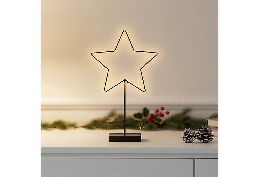Spetebo LED Stern Dekoleuchte mit Standfuß, Timer, LED fest integriert, war günstig online kaufen