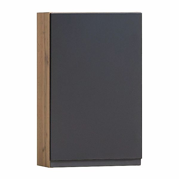 Held Möbel Hängeschrank Ancona 40 cm matt Grau-Wotaneiche günstig online kaufen