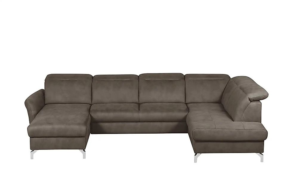 uno Wohnlandschaft Wildleder-Optik Basel ¦ braun ¦ Maße (cm): B: 304 H: 100 günstig online kaufen