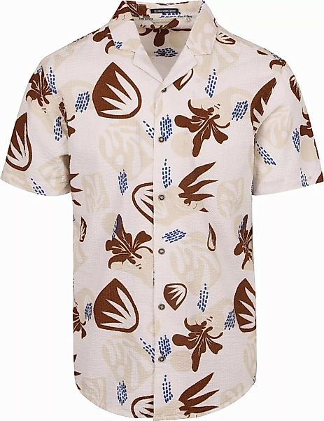 No Excess Short Sleeve Hemd Seersucker Beige - Größe XL günstig online kaufen