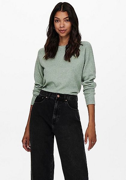 ONLY Rundhalspullover ONLRICA LIFE L/S PULLOVER KNT NOOS Materialmix, regul günstig online kaufen